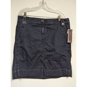 Dana Buchman Jean Denim Skirt Size 14 Modest Womens Blue